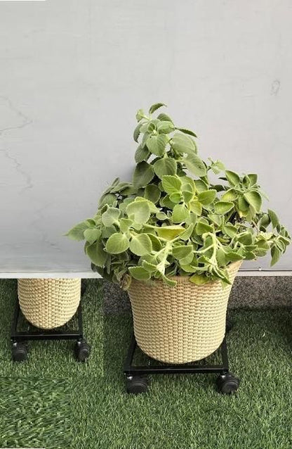 Wheel Pot Stand For Planters